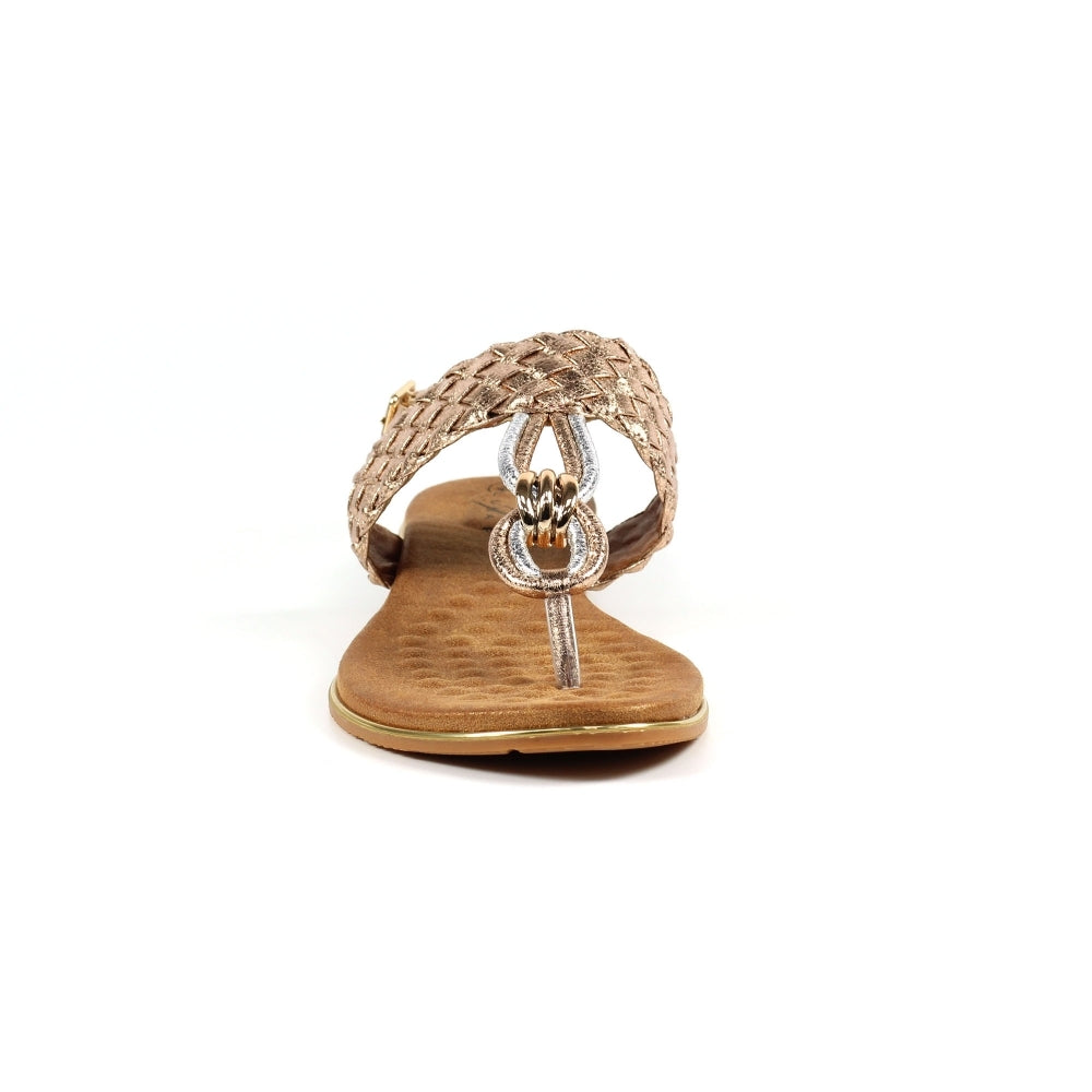 Dawley Rose Gold Sandals