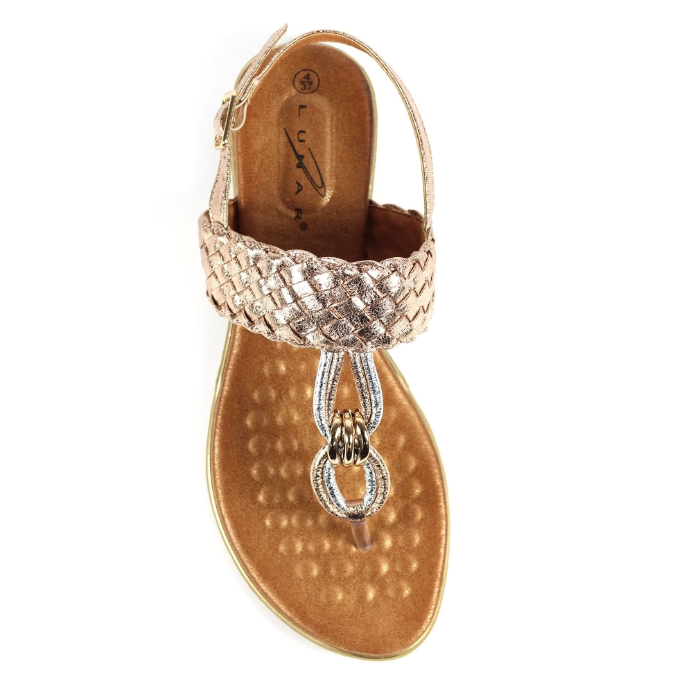 Dawley Rose Gold Sandals