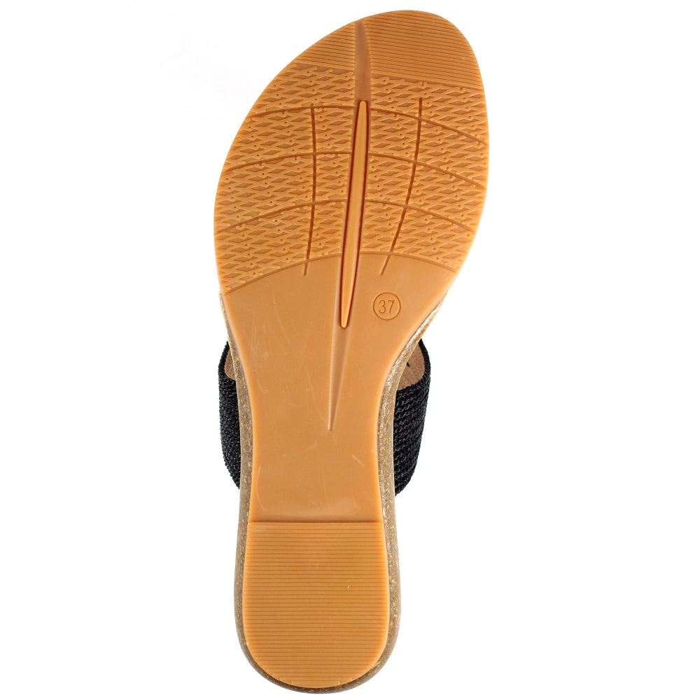 Ezra Black Toe Post Sandals
