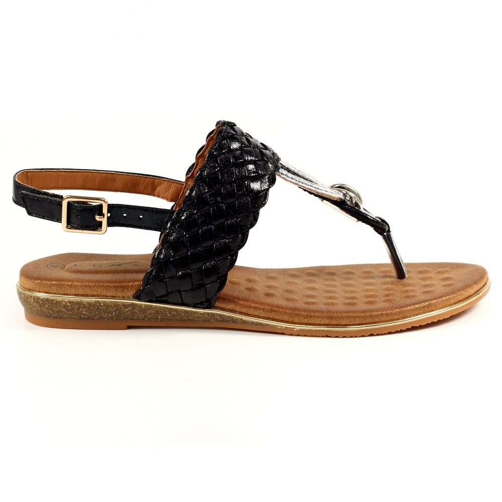 Dawley Black Sandals