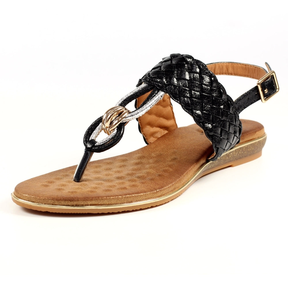 Dawley Black Sandals