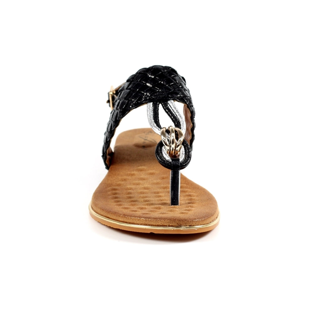 Dawley Black Sandals