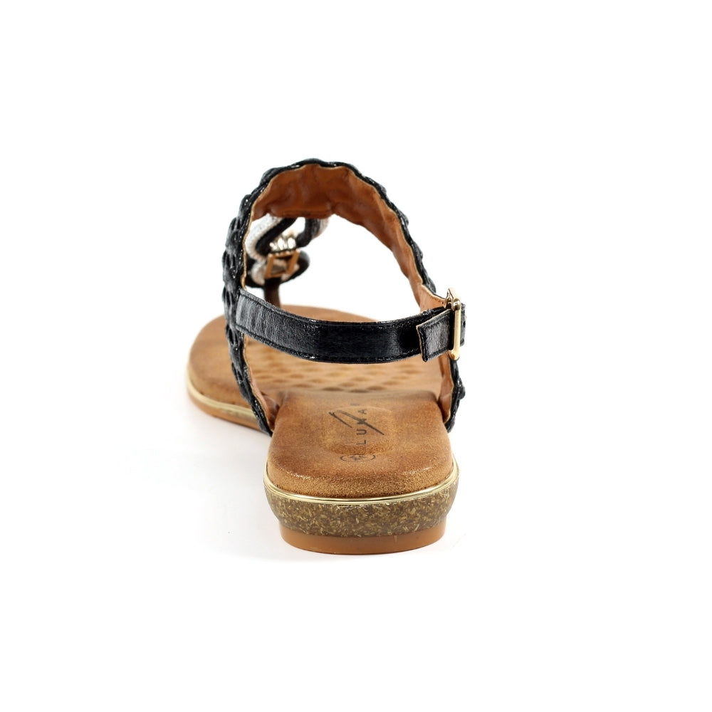 Dawley Black Sandals