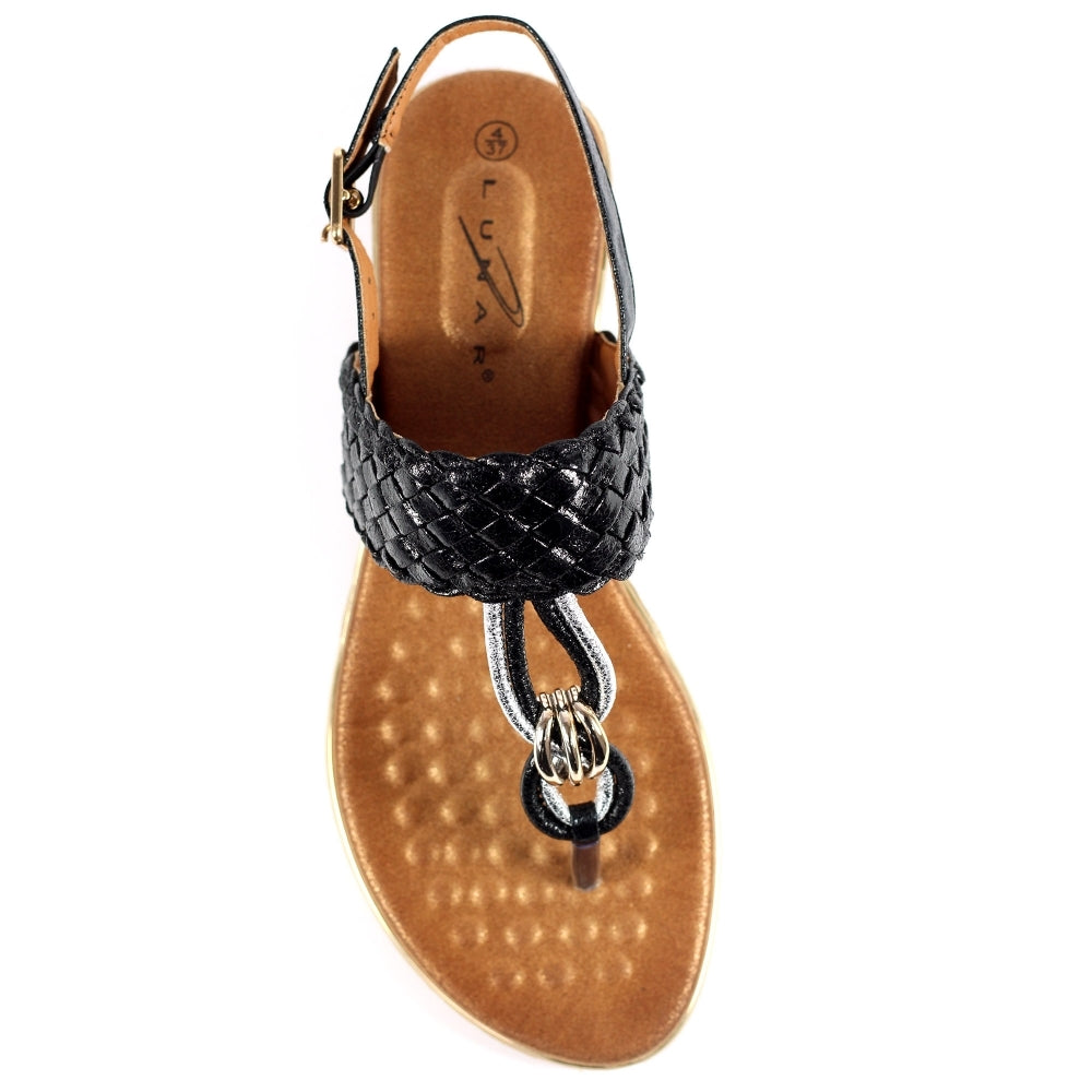 Dawley Black Sandals