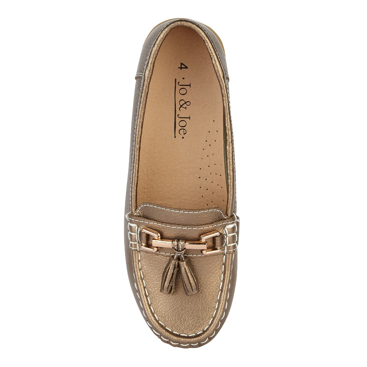 Nautical Leather Loafer Bronze