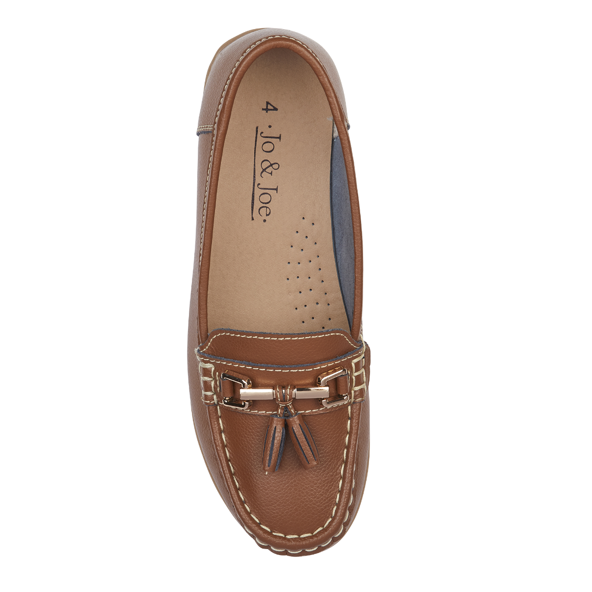 Nautical Leather Loafer Tan
