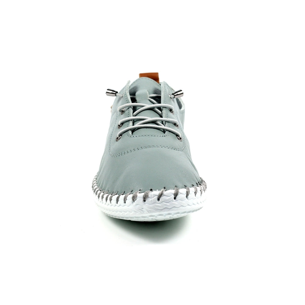 St Ives Leather Pumps Grey