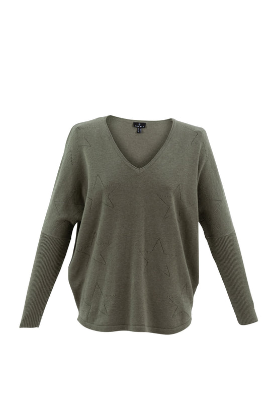 Pointelle Star Jumper