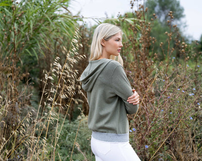 Knit Zip Through Hoodie