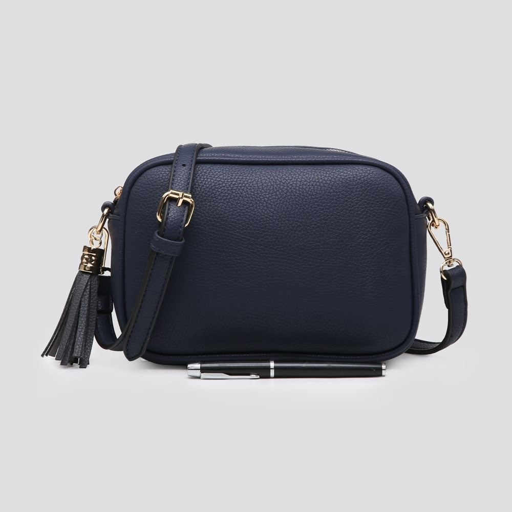 Crossbody Box Bag in Navy