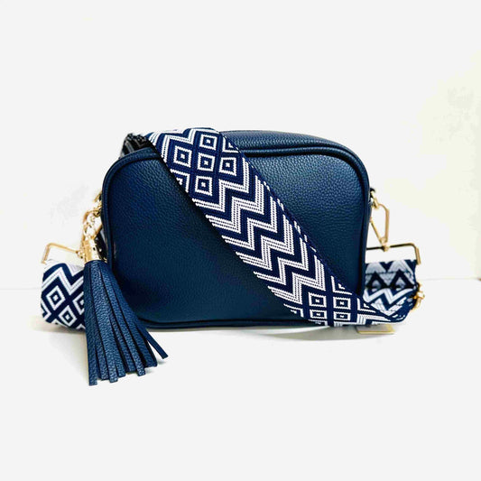 Crossbody Box Bag - Navy