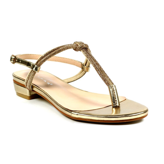 Beccles Gold Toe Post Sandals