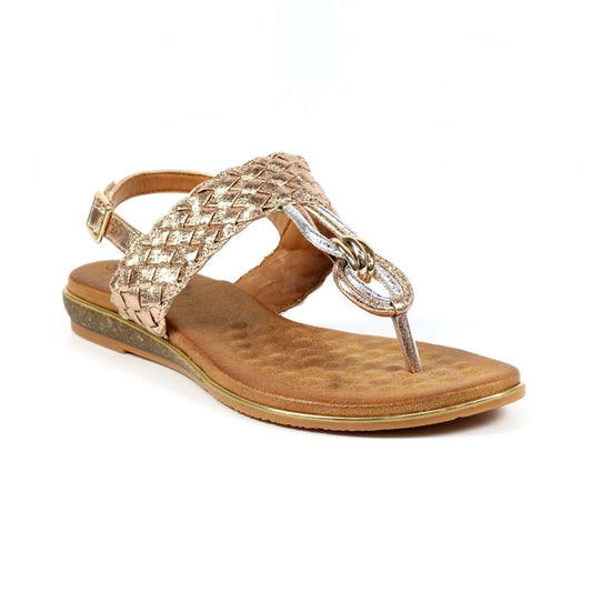 Dawley Rose Gold Sandals