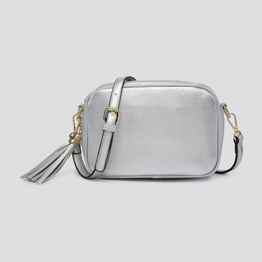 Crossbody Box Bag - Silver